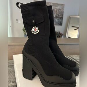 Moncler Women's Black Heeled Boots
